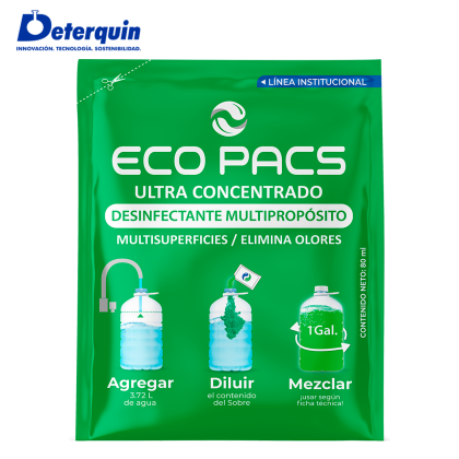 Deterquin Eco Pacs Desinfectante Multiusos 80 ml