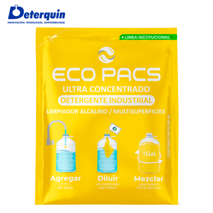 Deterquin Eco Pacs Detergente Industrial 80 ml